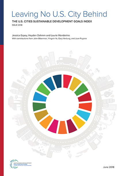 2018 U.S. Cities SDGs Index cover