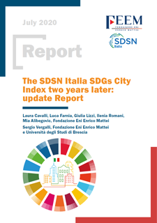 The SDSN Italia SDGs City Index cover